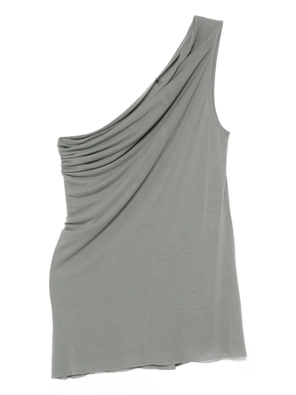 Rick Owens Athena draped one-shoulder top Blauw