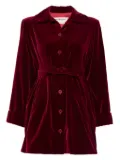 Saint Laurent Pre-Owned 1960s belted velvet jacket - Red