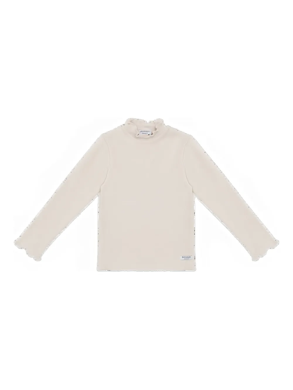 Donsje Qonsy ruffled ribbed top - Toni neutri