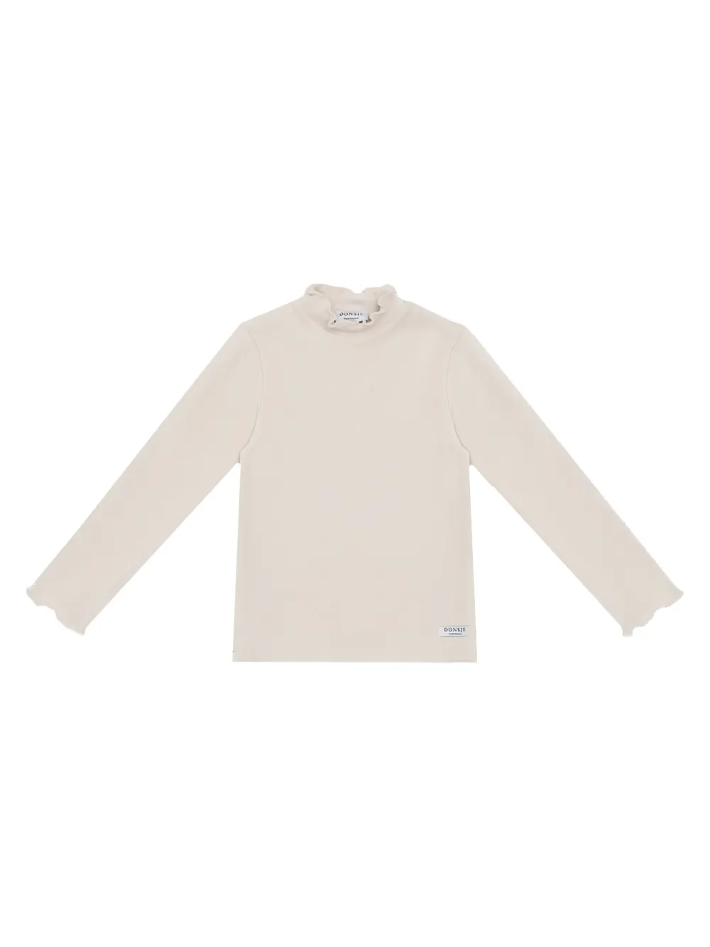 Donsje Qonsy ruffled ribbed top - Toni neutri