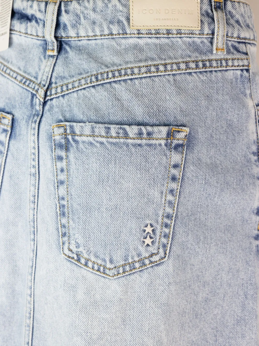 ICON DENIM rok met split Blauw