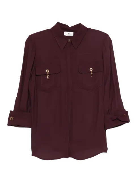 Elisabetta Franchi charm-detail pocket shirt