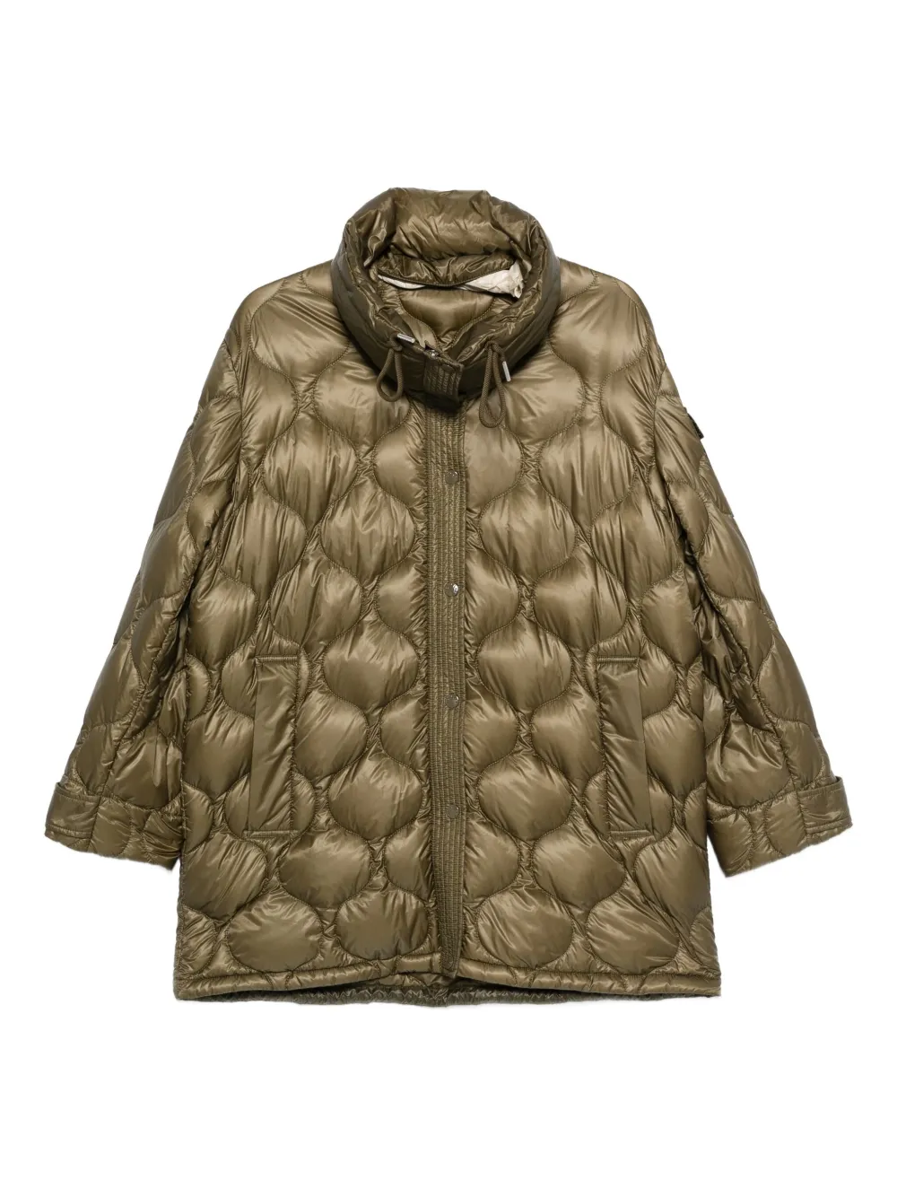Moncler Lombi quilted high-neck jacket Groen