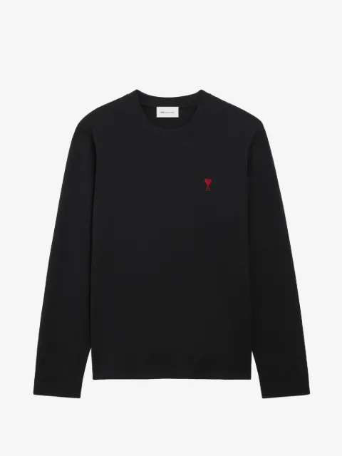 AMI Paris Ami De Coeur organic-cotton long-sleeve T-shirt