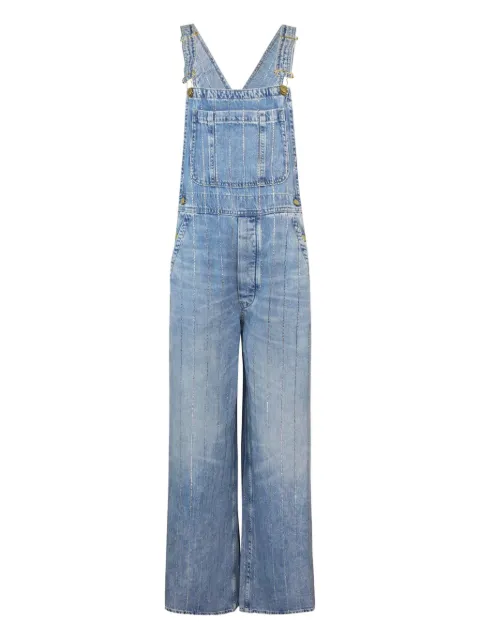 Cycle rhinestone-striped jumpsuit