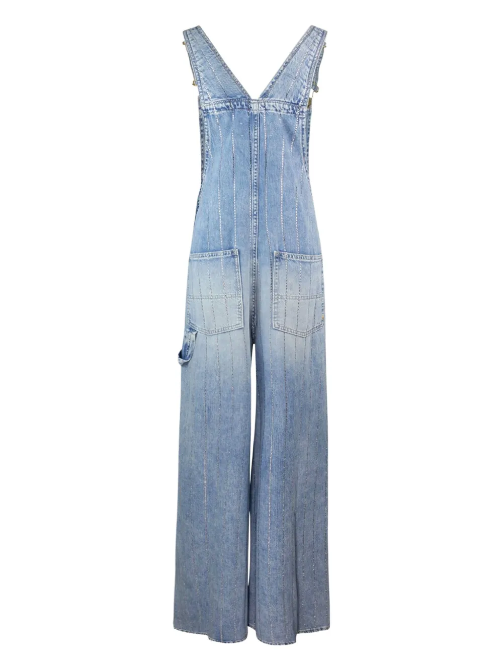 Cycle rhinestone-striped jumpsuit | Full Length | Image 2