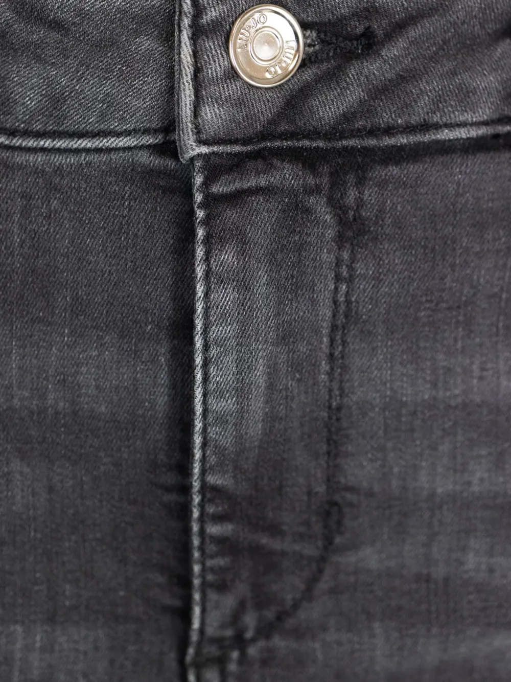 LIU JO Jeans met logoplakkaat Zwart