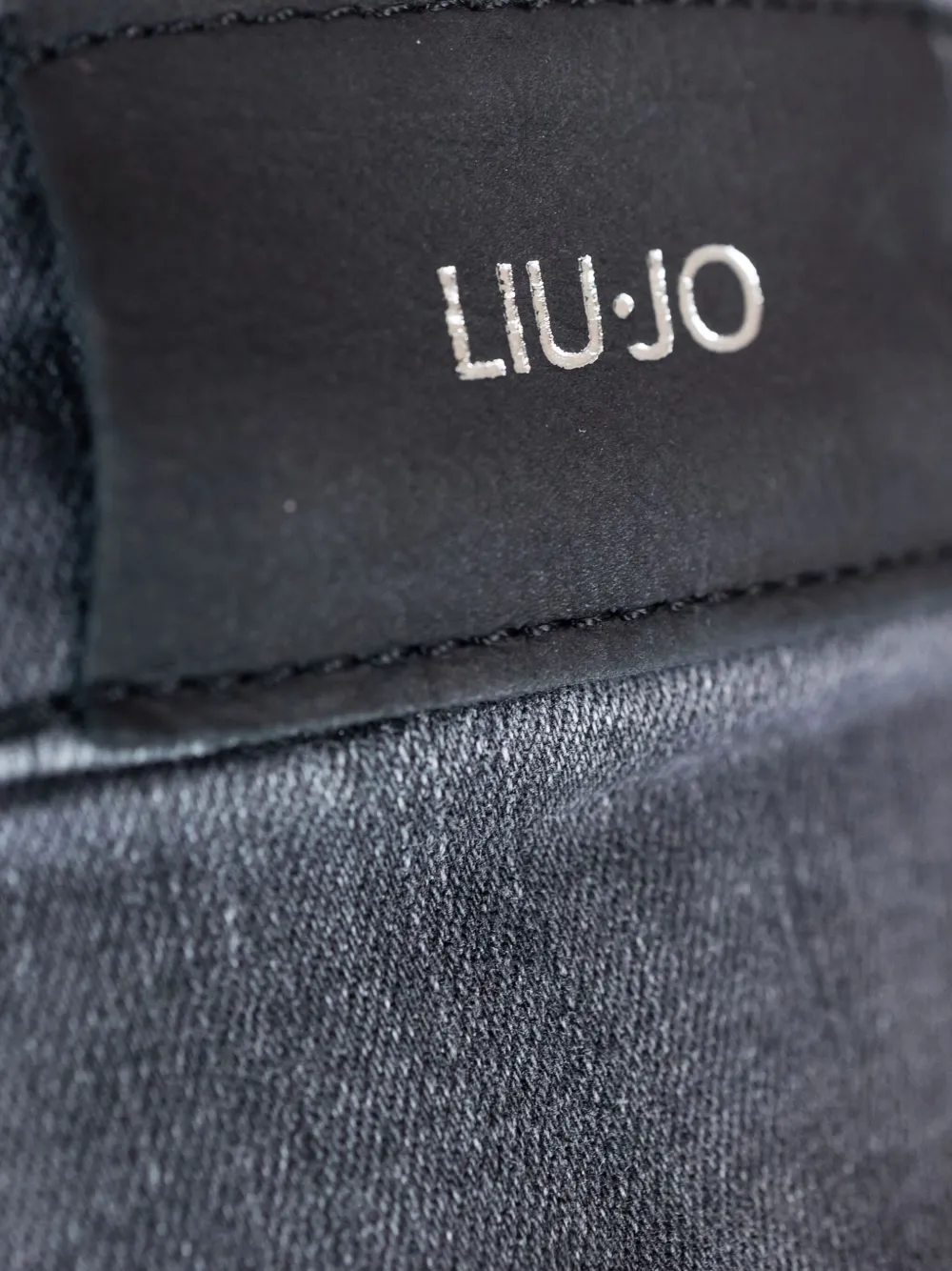 LIU JO Jeans met logoplakkaat Zwart