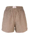 MC2 Saint Barth Meave striped cotton shorts - Brown
