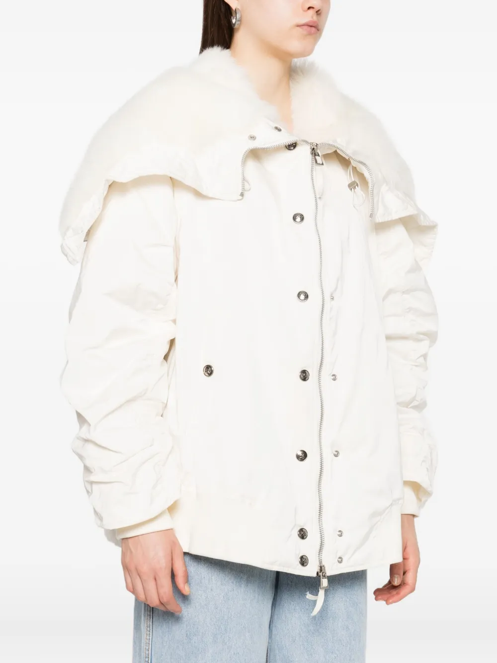 Ermanno Scervino Donsjas met afwerking Beige