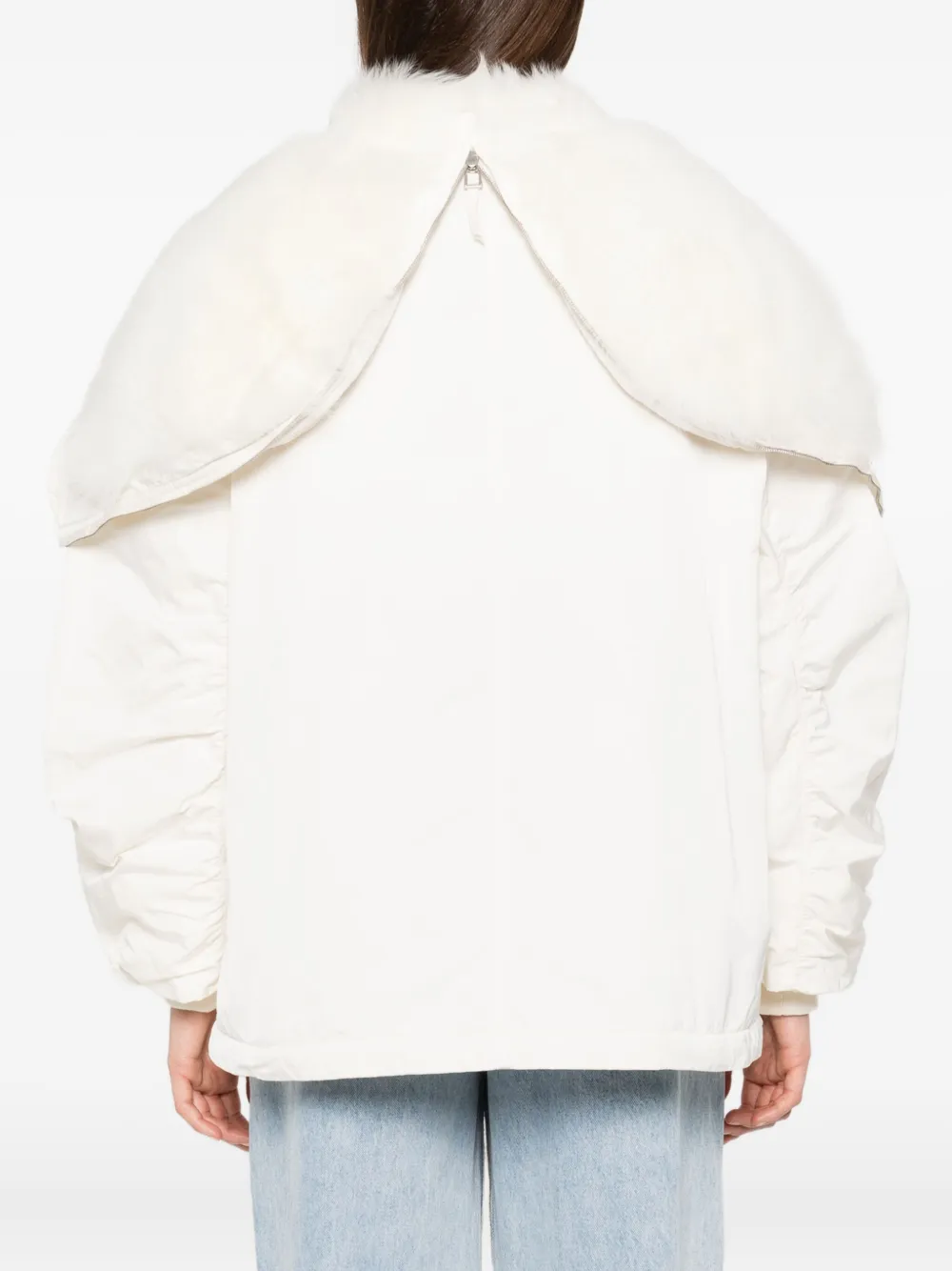 Ermanno Scervino Donsjas met afwerking Beige