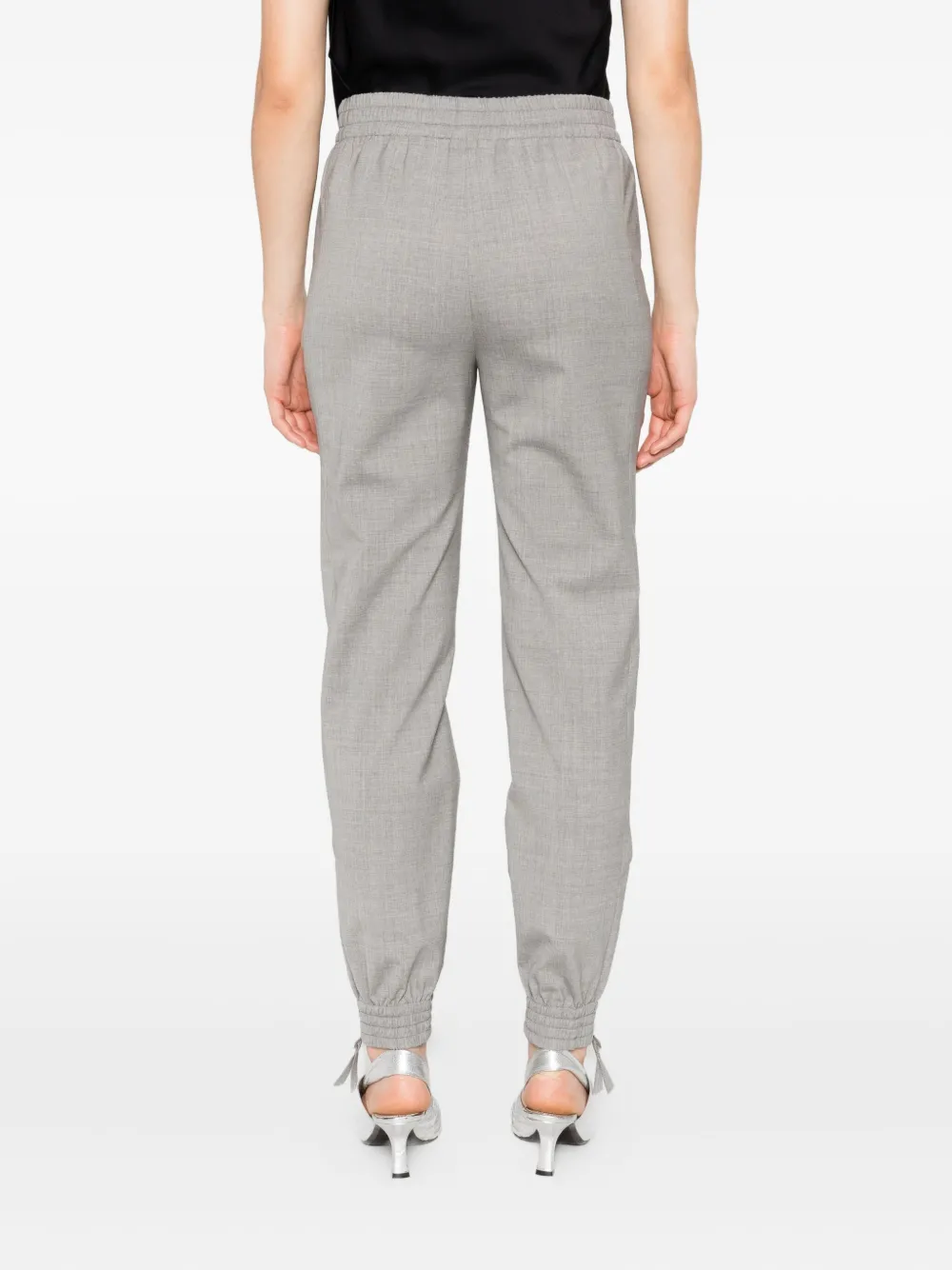 Ermanno Scervino mélange-effect trousers Grijs