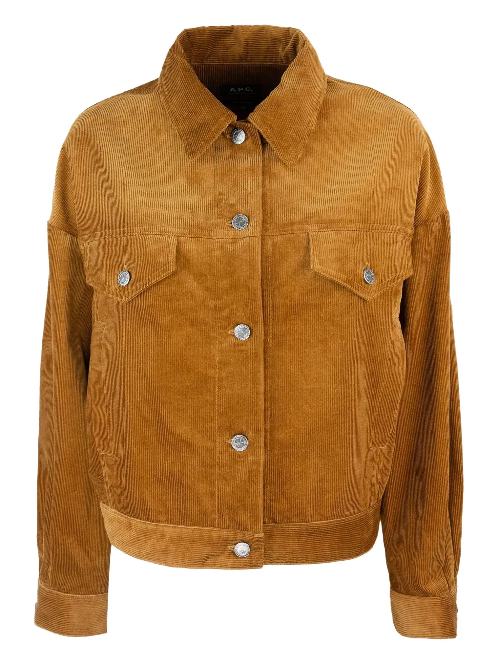 A.P.C. corduroy button-fastening jacket Bruin