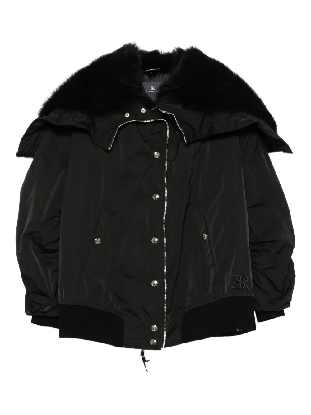 Ermanno Scervino Bomberjack met capuchon Zwart