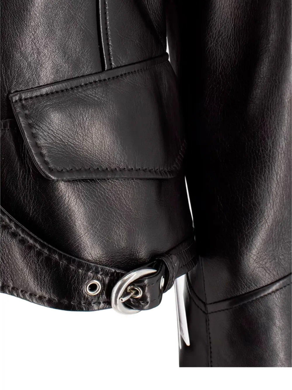 Ermanno Scervino Shearling-collar Leather Jacket In Black