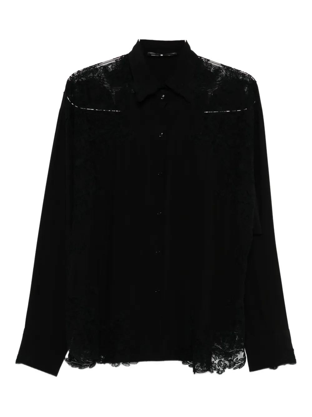 Ermanno Scervino Lace-trimmed Shirt