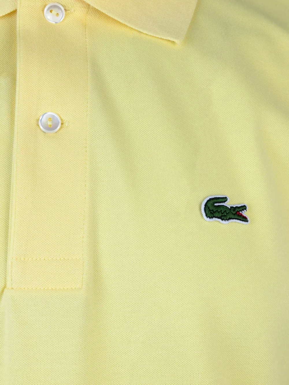 Lacoste Poloshirt met logopatch Geel