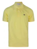 Lacoste logo-patch polo shirt - Yellow
