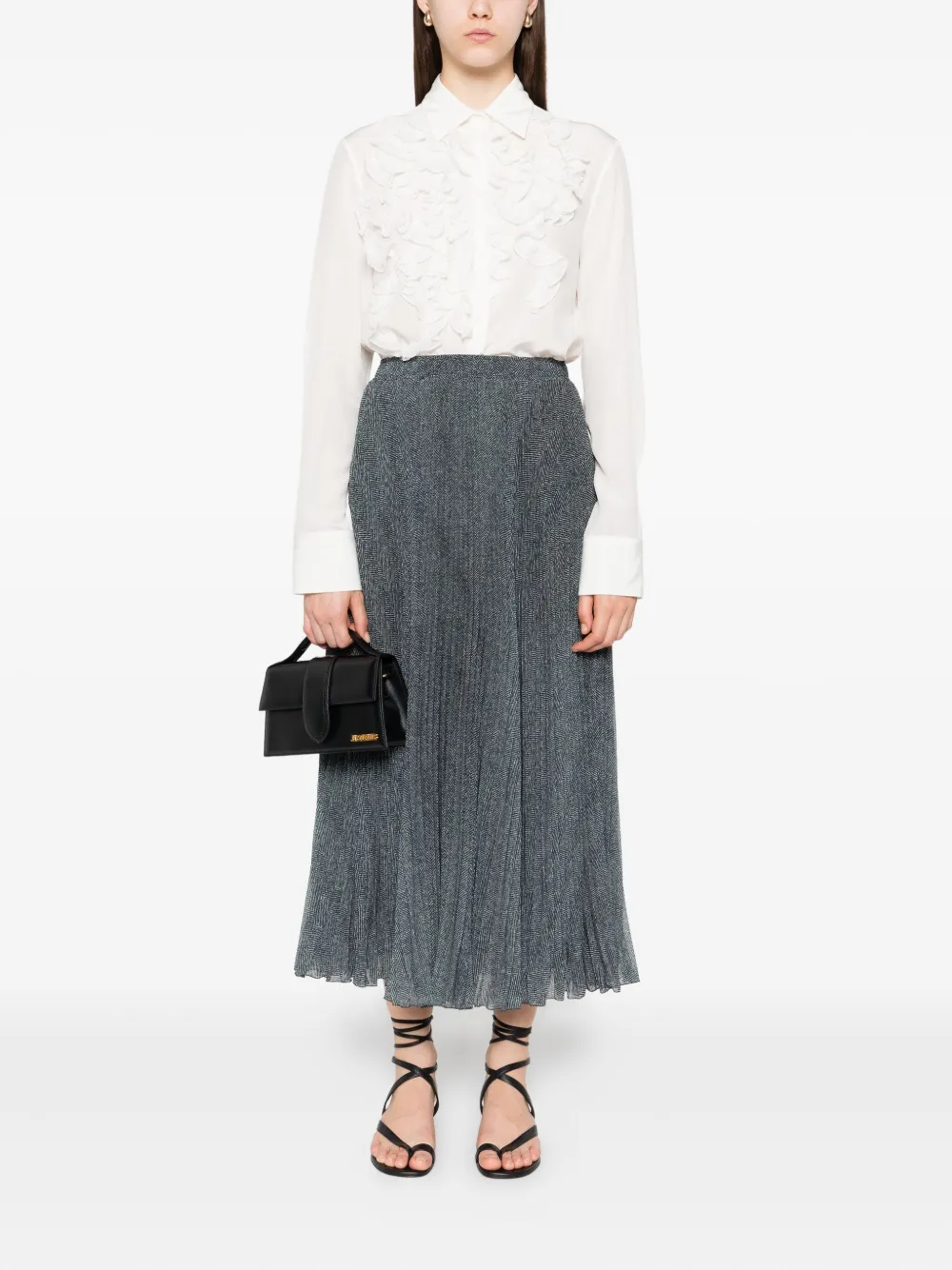 Ermanno Scervino herringbone pleated skirt | Pleated Skirts | Image 2