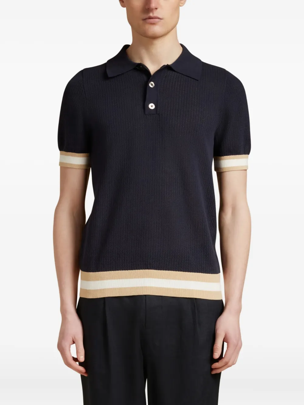 CHÉ ribbed-knit polo shirt | Image 2