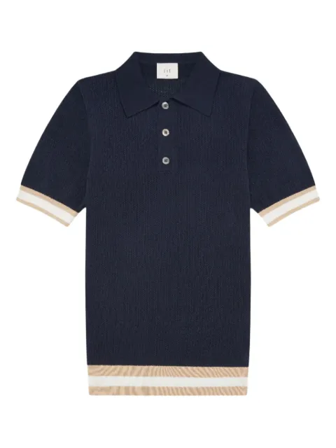 CHÉ ribbed-knit polo shirt