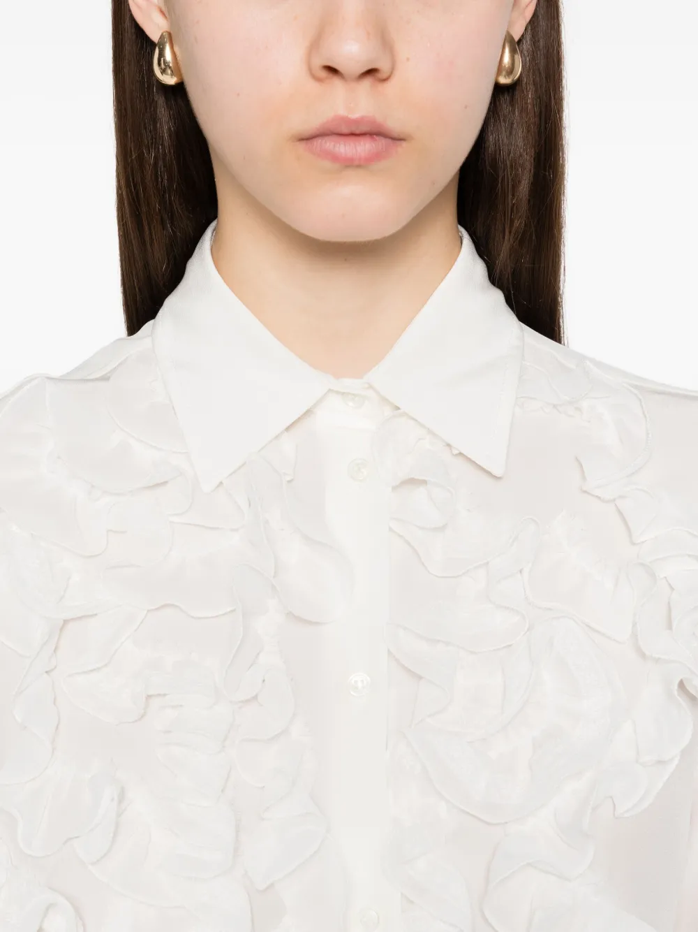 Ermanno Scervino Zijden blouse Wit