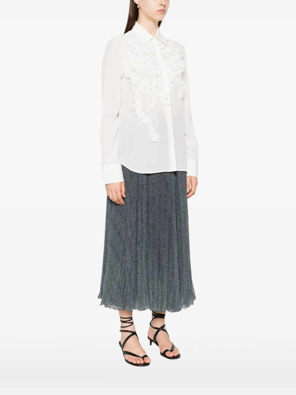 Ermanno Scervino Zijden blouse Wit