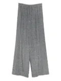 Ermanno Scervino herringbone sequin trousers - Black