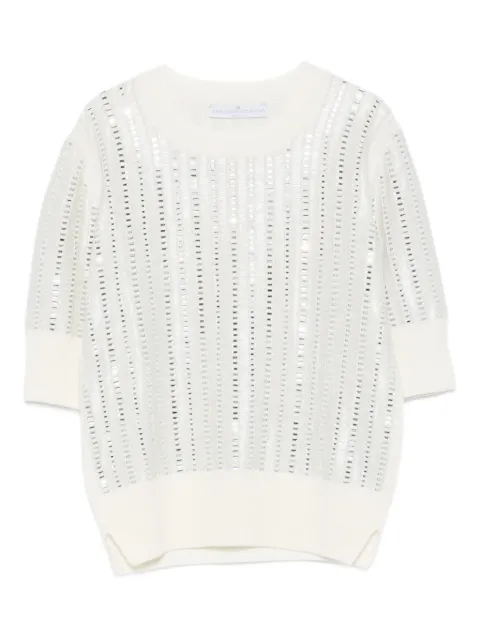 Ermanno Scervino playera manga corta con detalle de lentejuelas