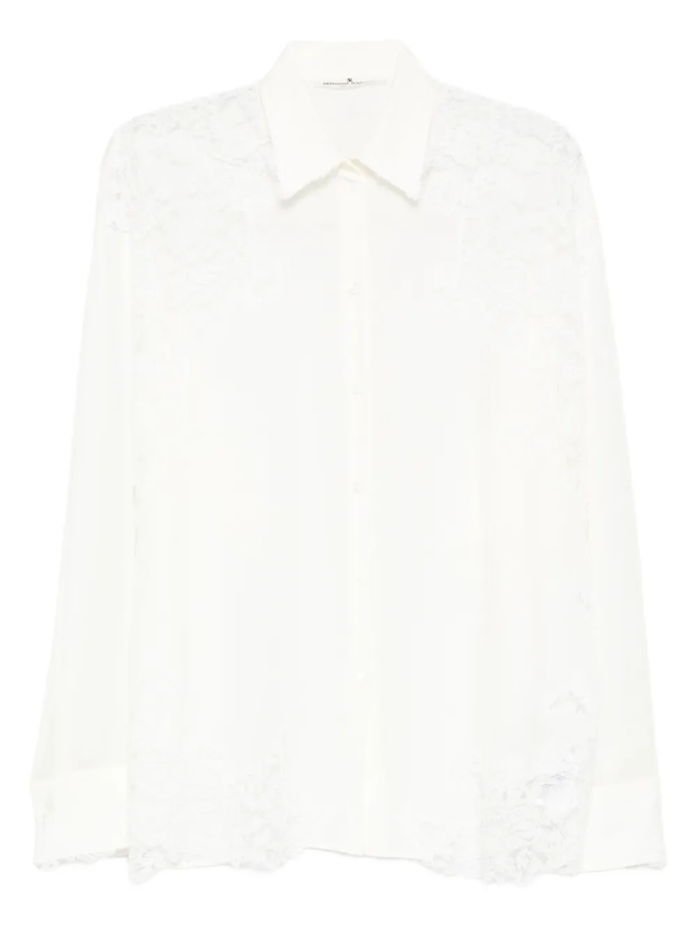 Ermanno Scervino Blouse met kant Wit