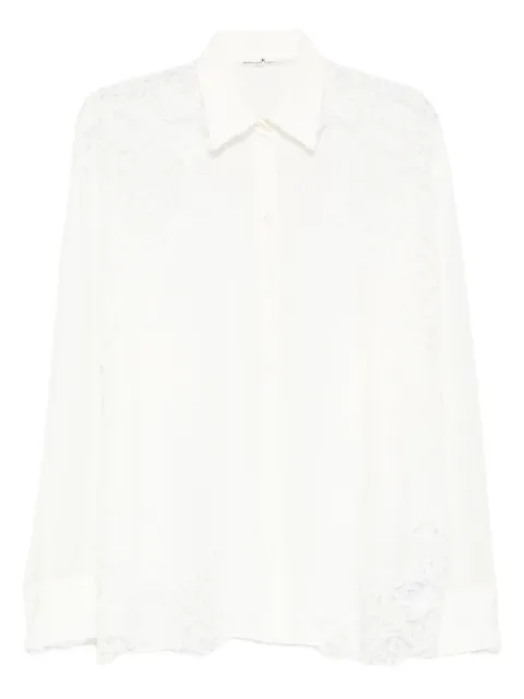 Ermanno Scervino lace-trim shirt