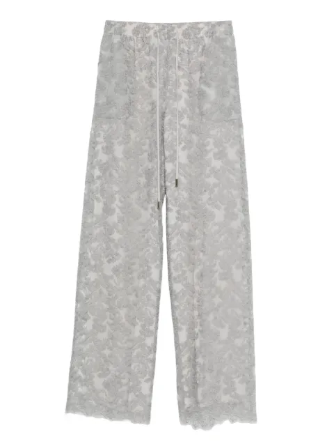 Ermanno Scervino floral-lace trousers