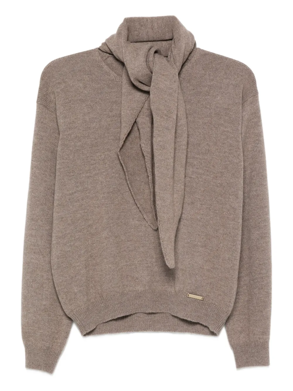 tie-neck jumper