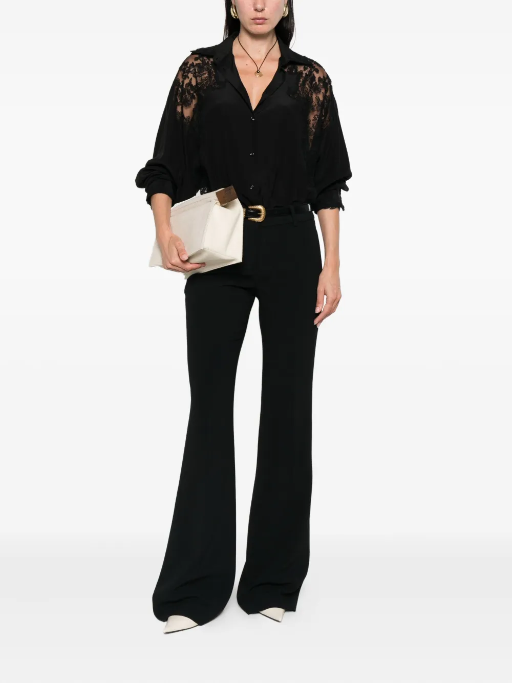 Ermanno Scervino pressed-crease trousers | Pantaloni svasati | Image 2