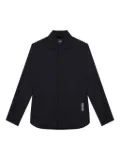 Colmar button-fastening curved-hem shirt - Black