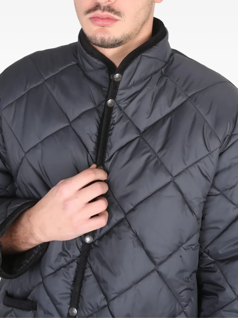Lavenham Mandarin Collar Sports Jacket In Gray