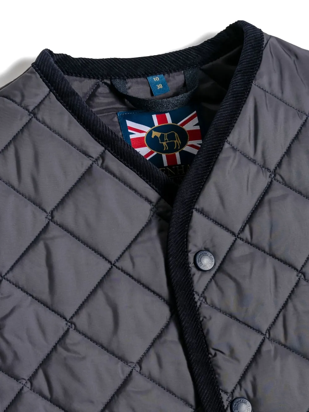 Lavenham Quilted-pattern Waistcoat In Black