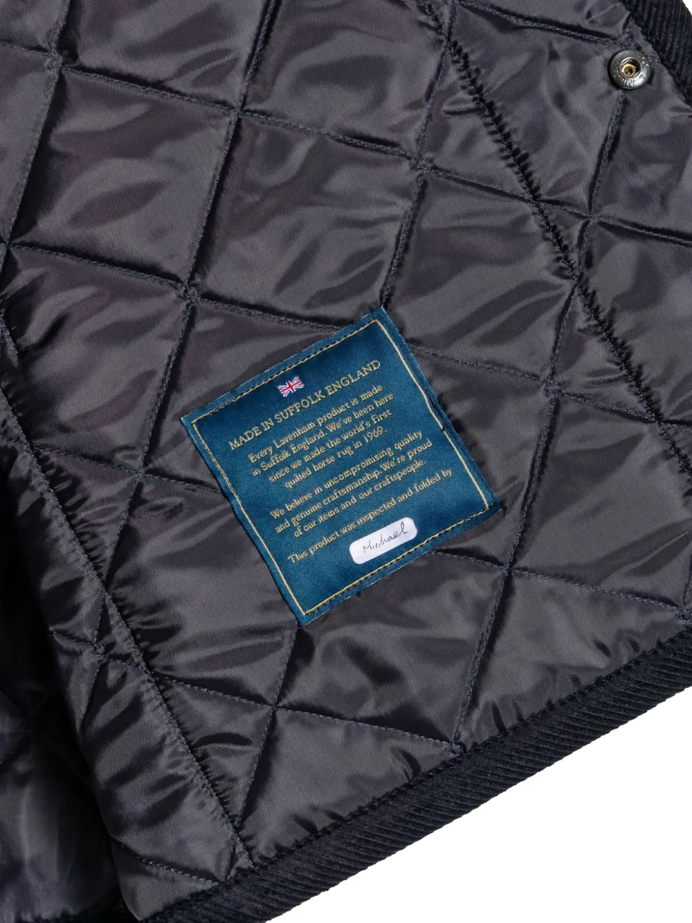 Lavenham Quilted-pattern Waistcoat In Black