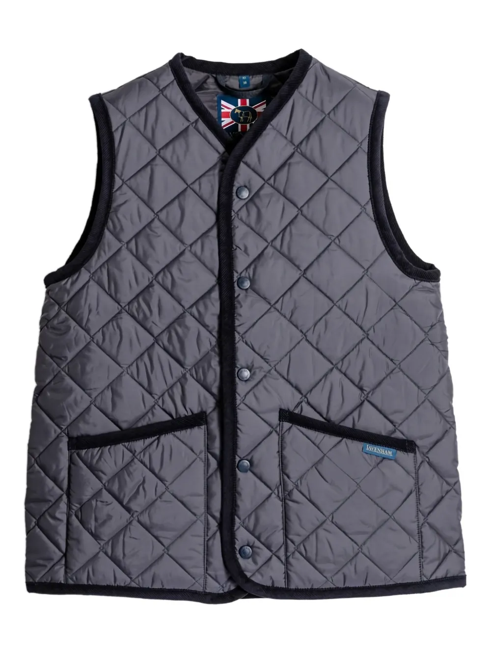 Lavenham quilted-pattern waistcoat | Blue | Image 1