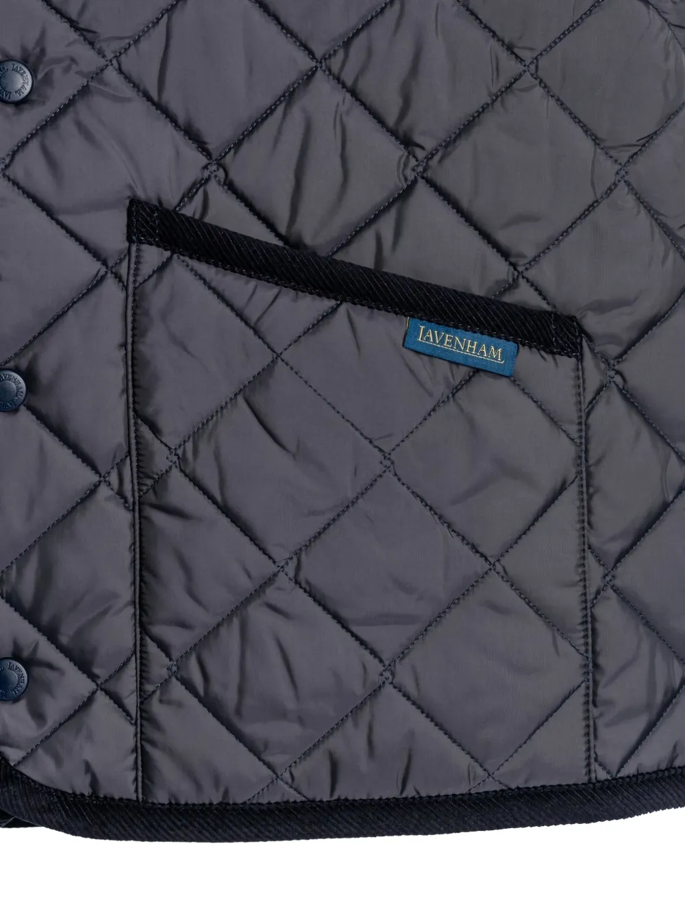 Lavenham Quilted-pattern Waistcoat In Black