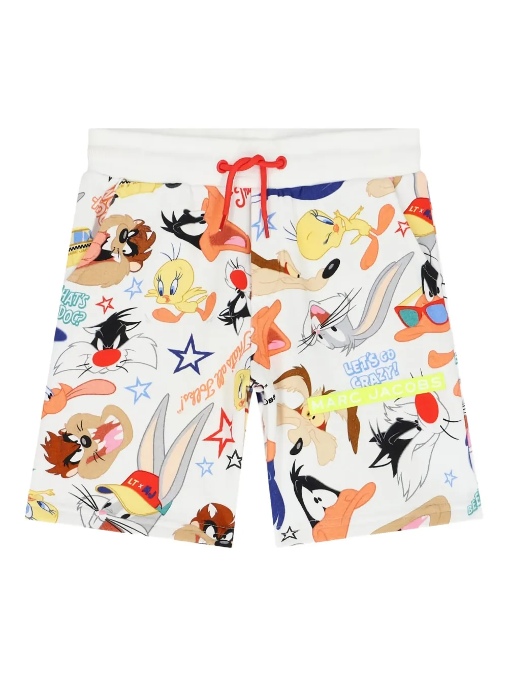 Marc Jacobs Kids printed drawstring-fastening shorts | White | Image 1