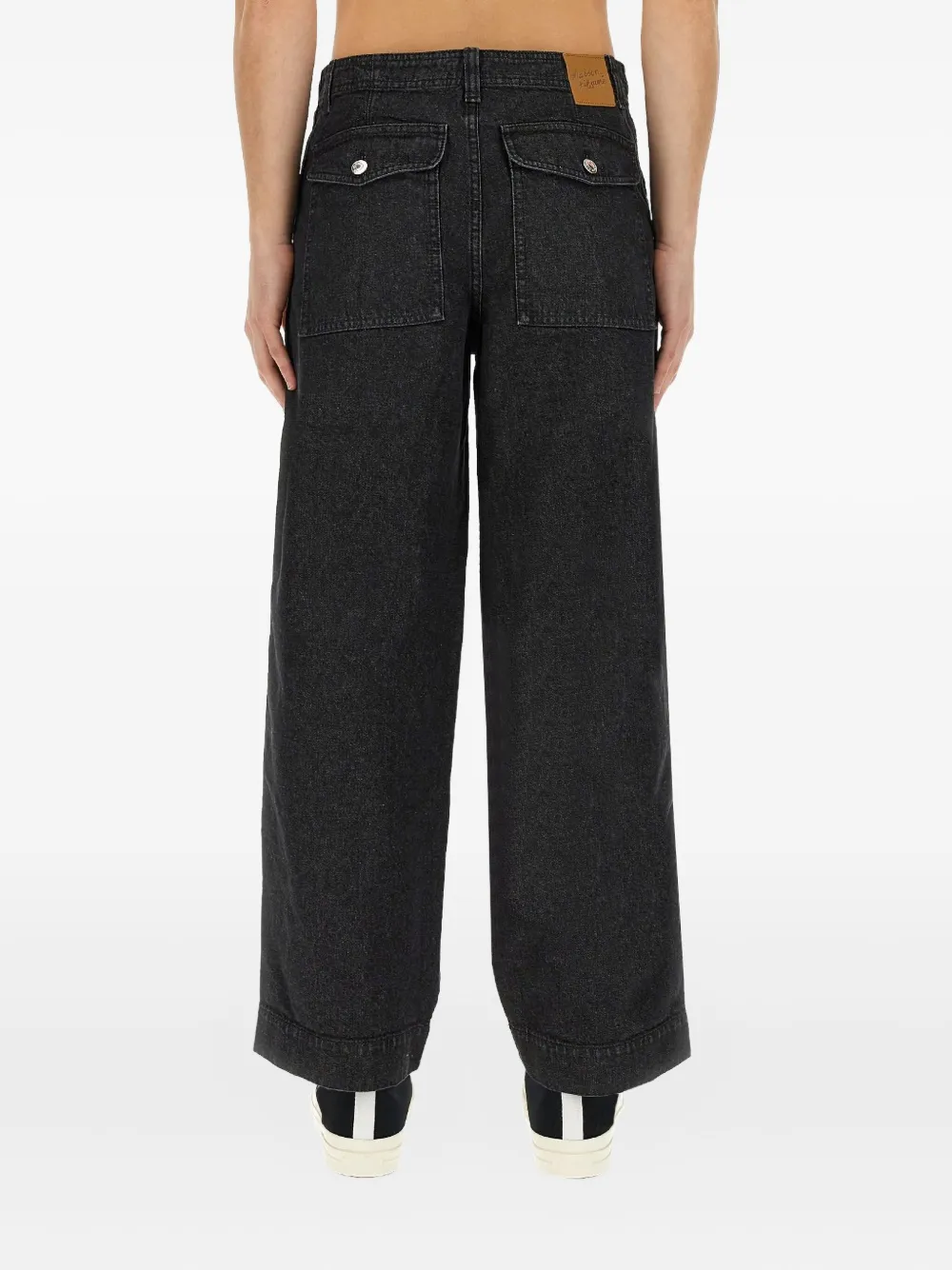 Maison Kitsuné Jeans met zak met knopen Zwart