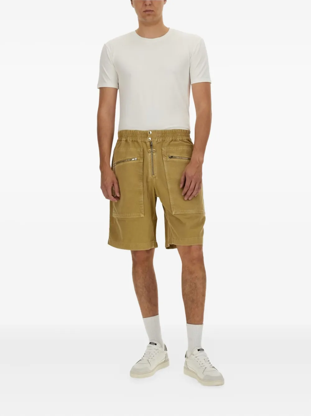 MARANT cotton cargo shorts - Beige