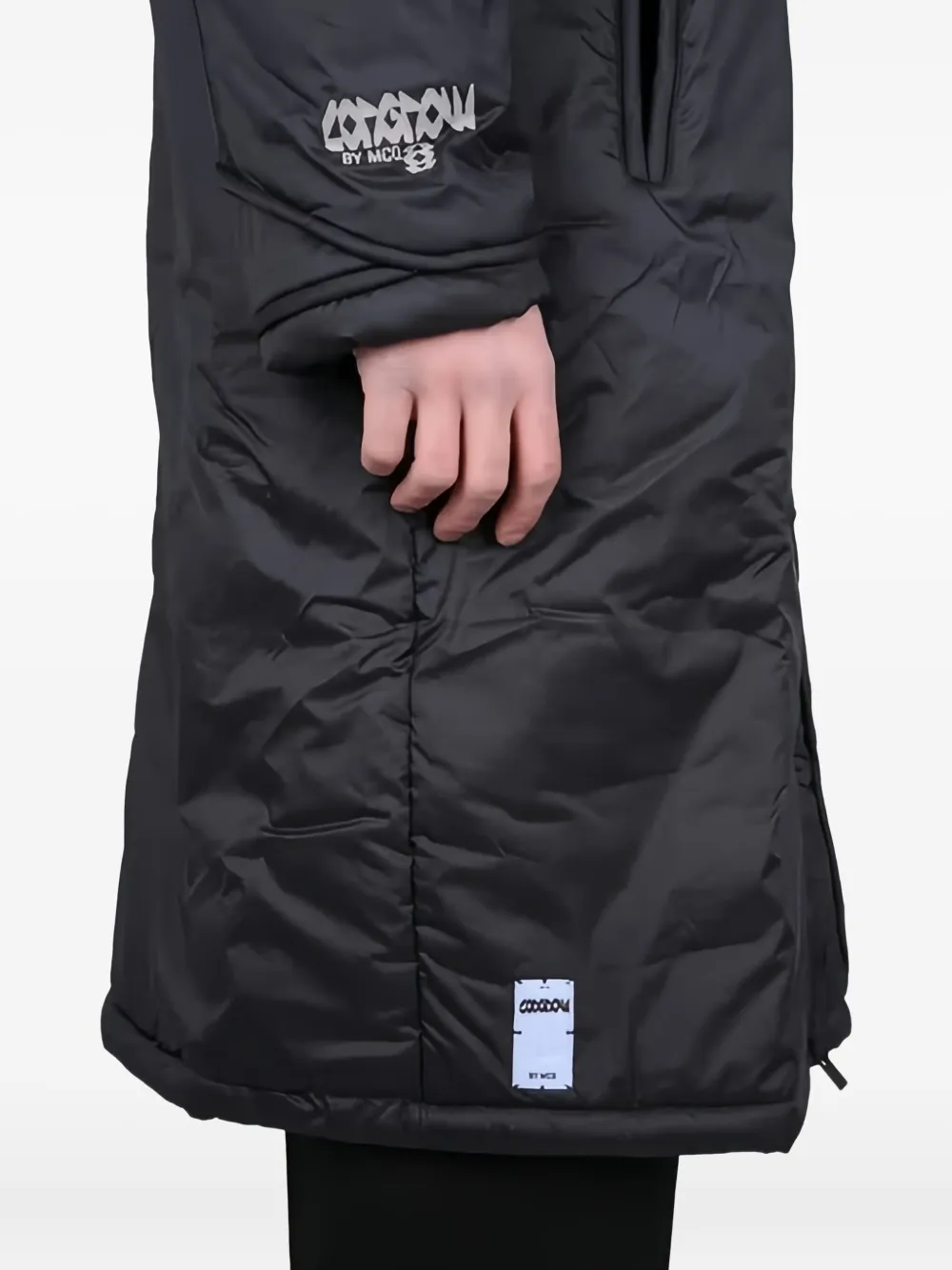 Mcq By Alexander Mcqueen Hooded Zip Coat In Black