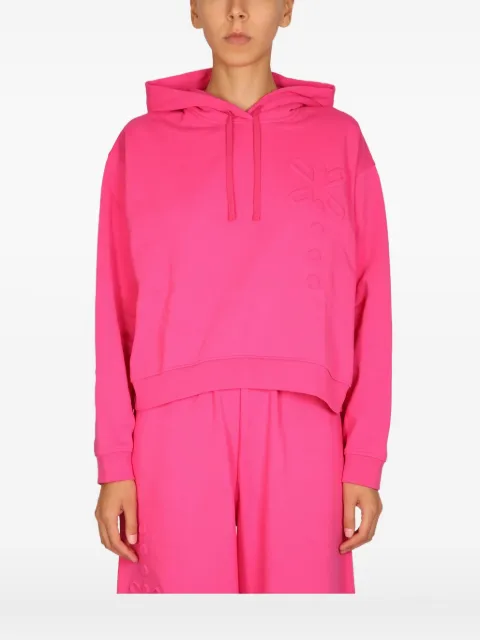 MCQ embossed hooded sweatshirt