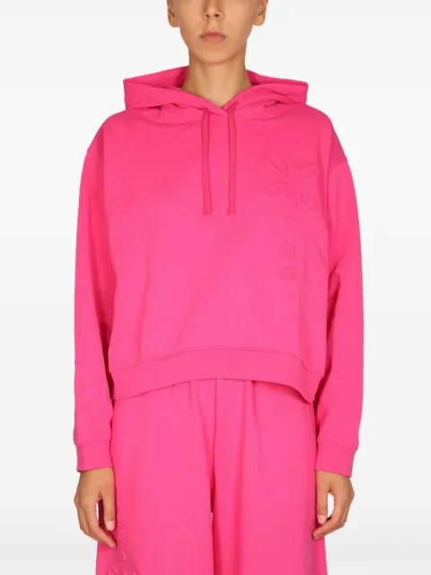 MCQ embossed hooded sweatshirt