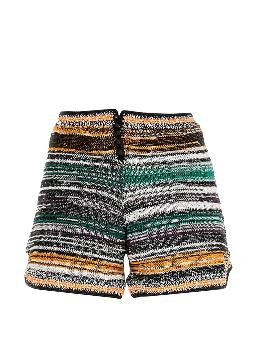  Miista Striped Shorts - Black 