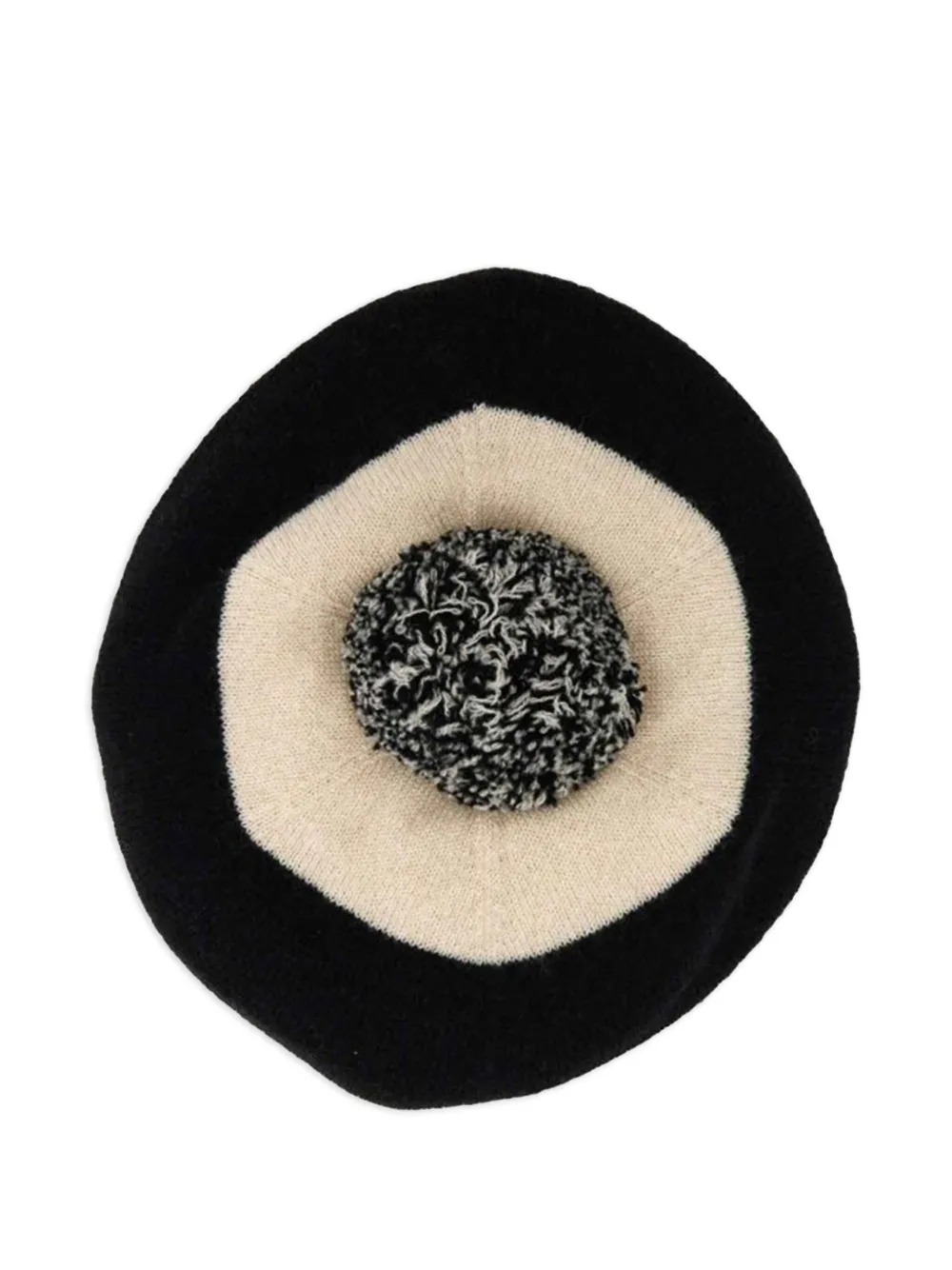 Margaret Howell cashmere pom-pom beret - Zwart