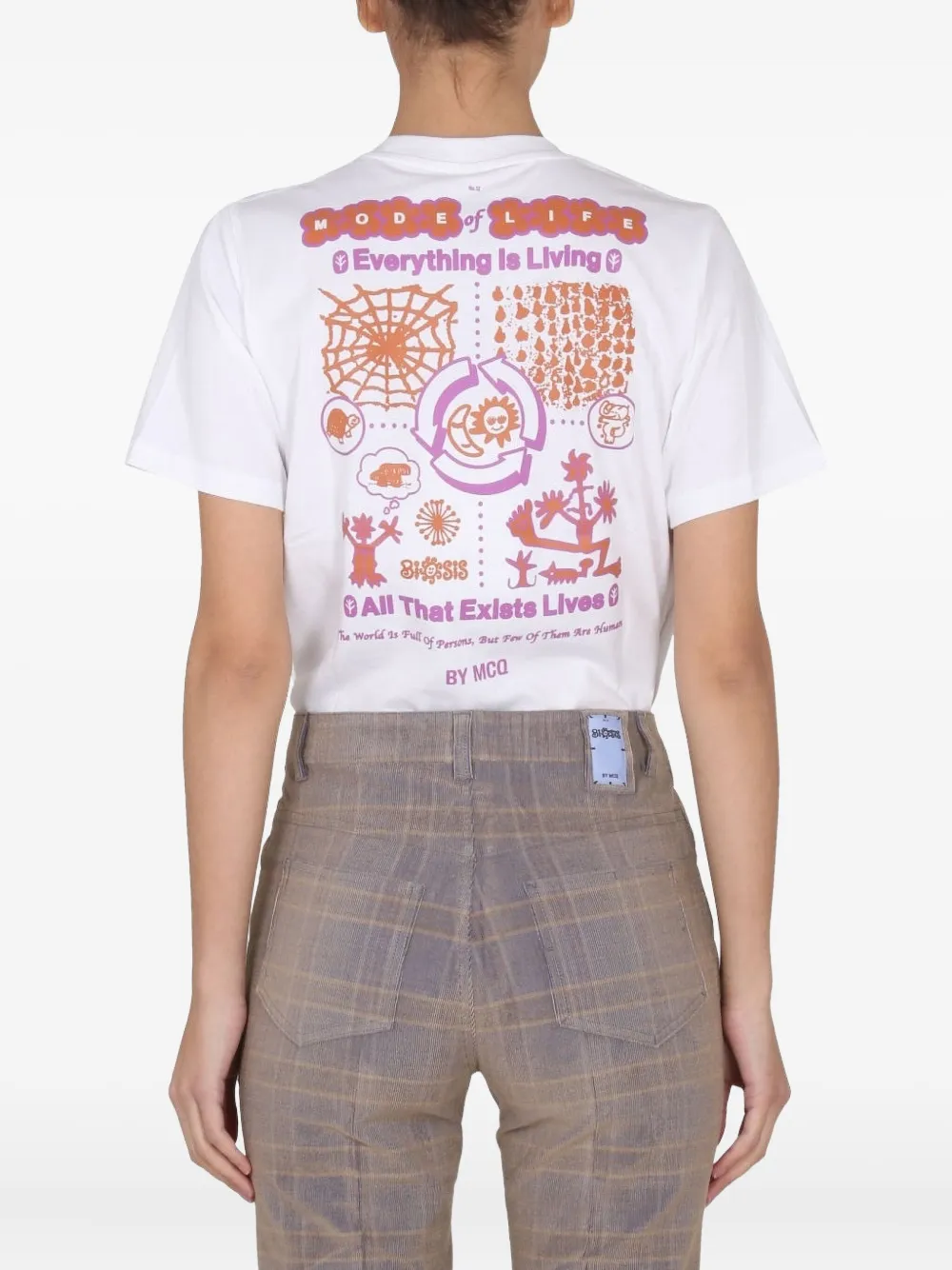 MCQ T-shirt met logoprint Wit