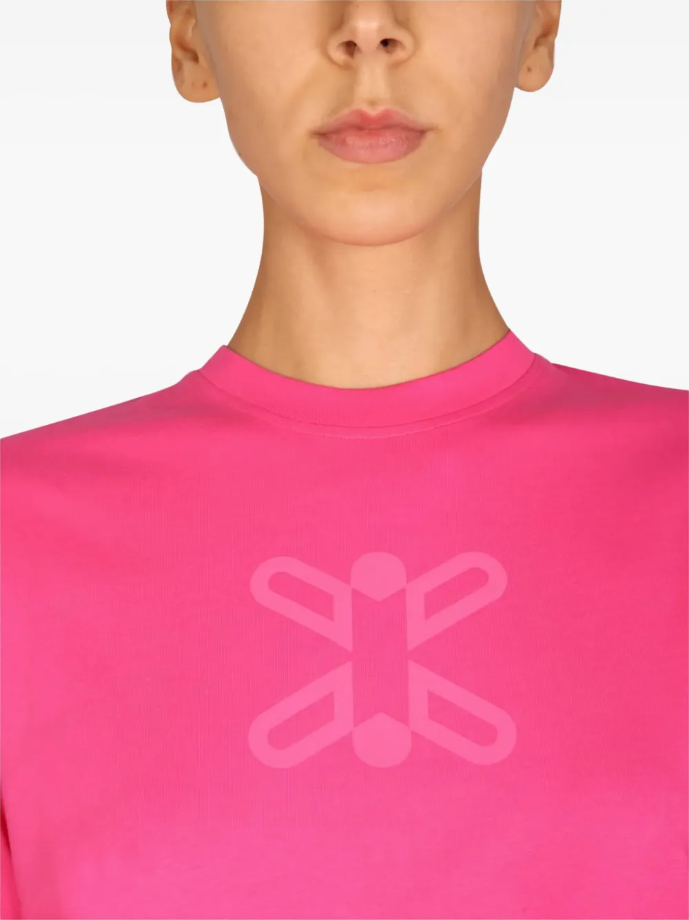 MCQ T-shirt met logo Roze